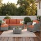HOMLUX 6-Piece Patio Conversation Set in Orange Red, , large