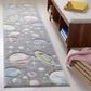 Safavieh Carousel 2"3" x 10" Grey and Lavender Kids Runner, , large