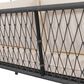 HOMLUX Patio Woven Rope Swing Sofa with Black Steel in Beige, , large