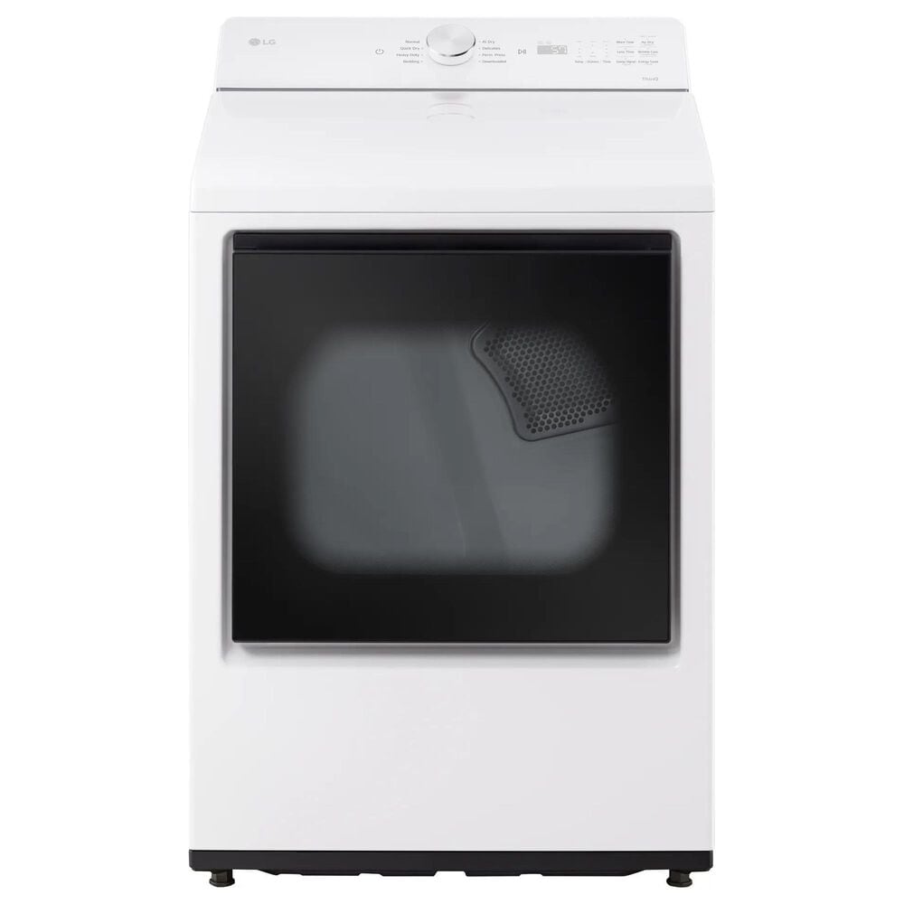 LG 7.3 Cu. Ft. Ultra Large Capacity Smart Electric Dryer in Alpine White, , large