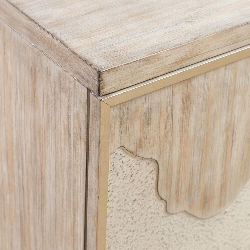 Belle Furnishings Terrace 69&quot; 4-Door Accent Cabinet in Gravel, , large