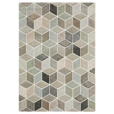 Oriental Weavers Cambria Geometric Biks 7"10" x 10"10" Ivory Area Rug, , large