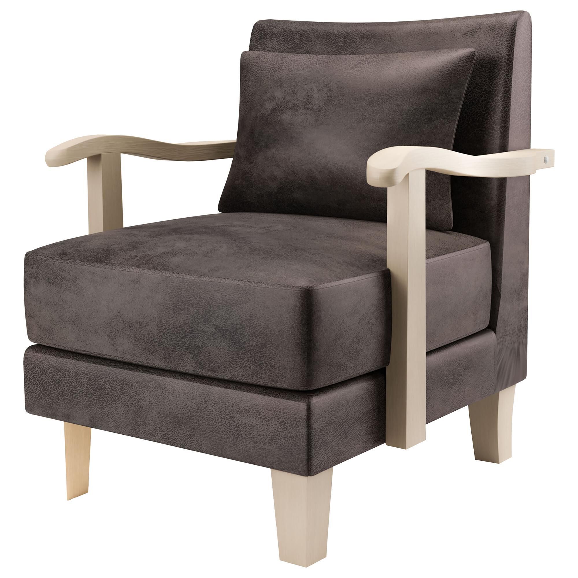 Furniture of America Milton Accent Chair in Dark Brown NFM