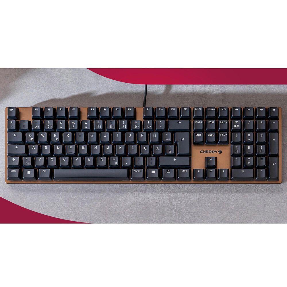 Cherry KC 200 MX Mechanical Office Keyboard in Black, , large