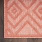 Nourison Versatile 2" x 4" Coral and Orange Indoor/Outdoor Area Rug, , large
