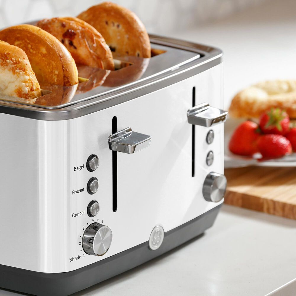 GE Appliances 4-Slice Toaster in White, , large