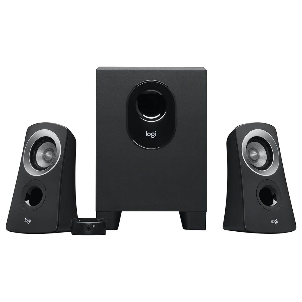 Logitech Speaker System with Subwoofer in Black, , large