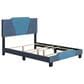 Accent Tuscany Full Upholstered Bed in Ocean Blue and Blue, , large