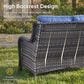 Sunwell Garden 6-PiecePatio Conversation Set with Gray in Blue, , large