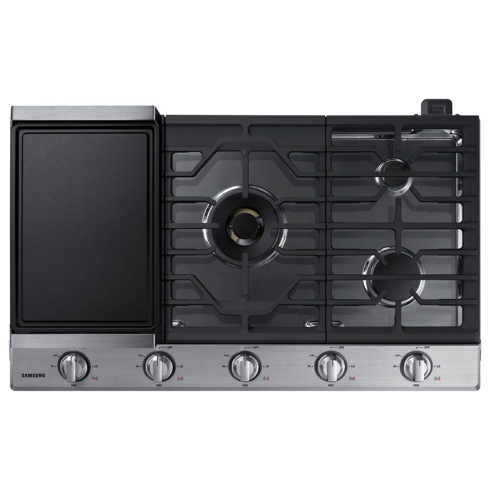 Samsung Bespoke 2-Piece Kitchen Package with Bespoke 30" Combination Wall Oven and 36" Gas Cooktop in Stainless Steel, , large