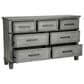 Ashley Russelyn 7 Drawer Dresser and Mirror in Gray, , large