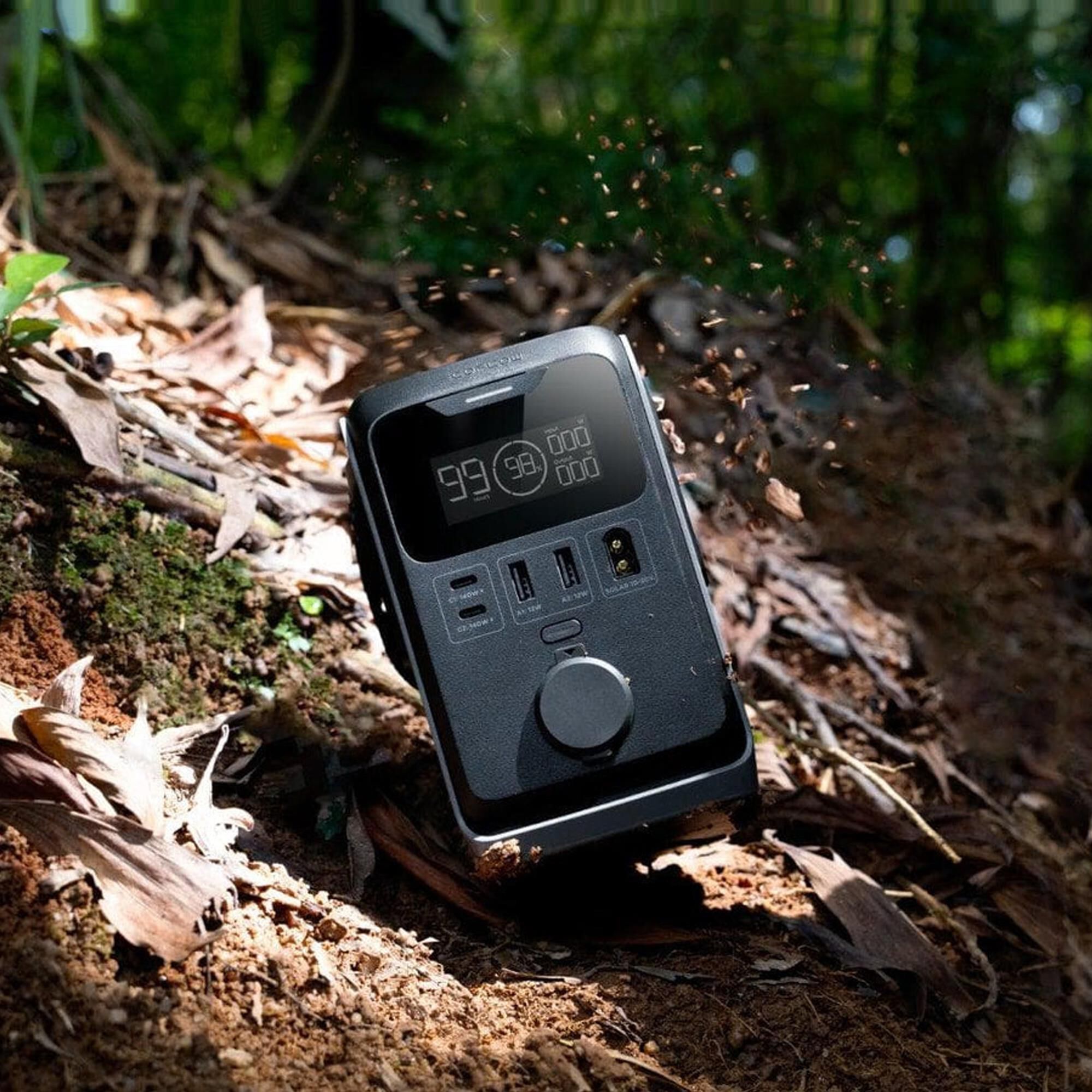 EcoFlow Trail 300 DC Portable Power Station in Black and Grey