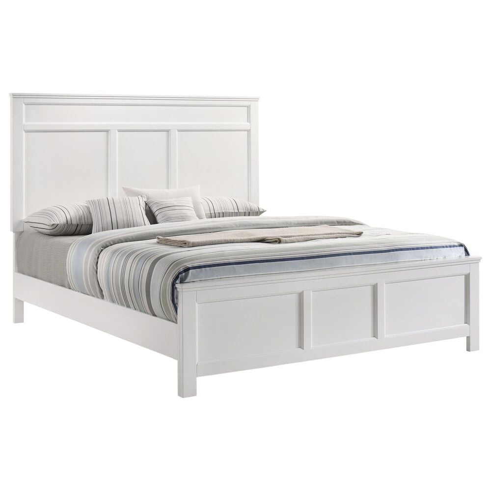 New Heritage Design Andover Queen Bed in White, , large