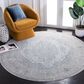 Safavieh Dream DRM401H 6"7" Round Grey and Blue Area Rug, , large