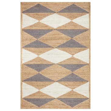 ED Ellen DeGeneres Crafted by Loloi Redondo REO-04 8"6" x 12" Natural and Grey Area Rug, , large