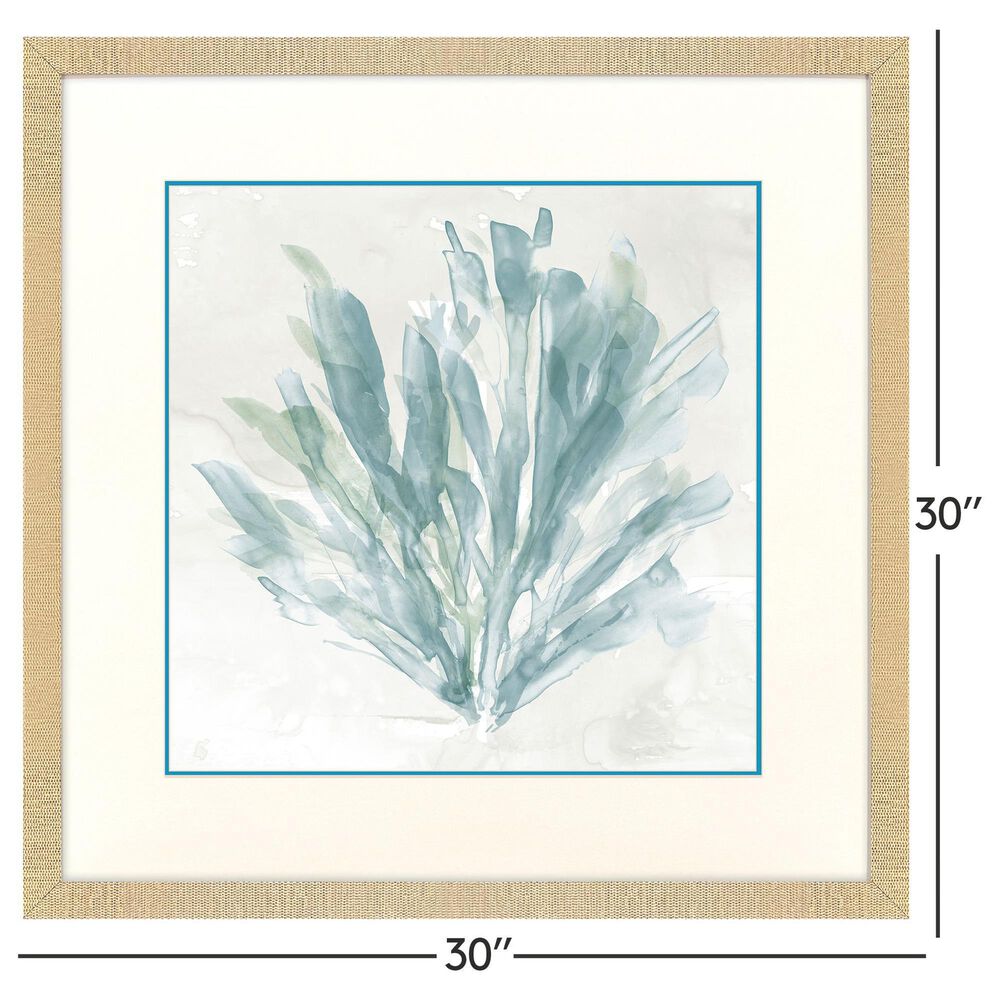 Paragon 30" Square Sea Coral I Wall Art in Blue, , large