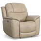 Flexsteel Crew 2-Piece Leather Power Reclining Living Room Set in Pebble, , large
