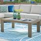 Ashley Kimpton Isle Patio Rectangular Coffee Table in Brown, , large