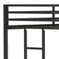 Hearth and Haven Adam Twin over Twin Bunk Bed in Black, , large