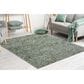Radici USA Livigno Damask 7"10" x 10"6" Green Area Rug, , large