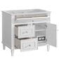 James Martin Vanities Lorelai 36" Single Vanity in Bright White with 3 cm White Zeus Quartz Top, , large