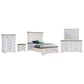 Sasha Lee 5 Piece King Storage Bedroom Set in 2 Tone Hickory, , large