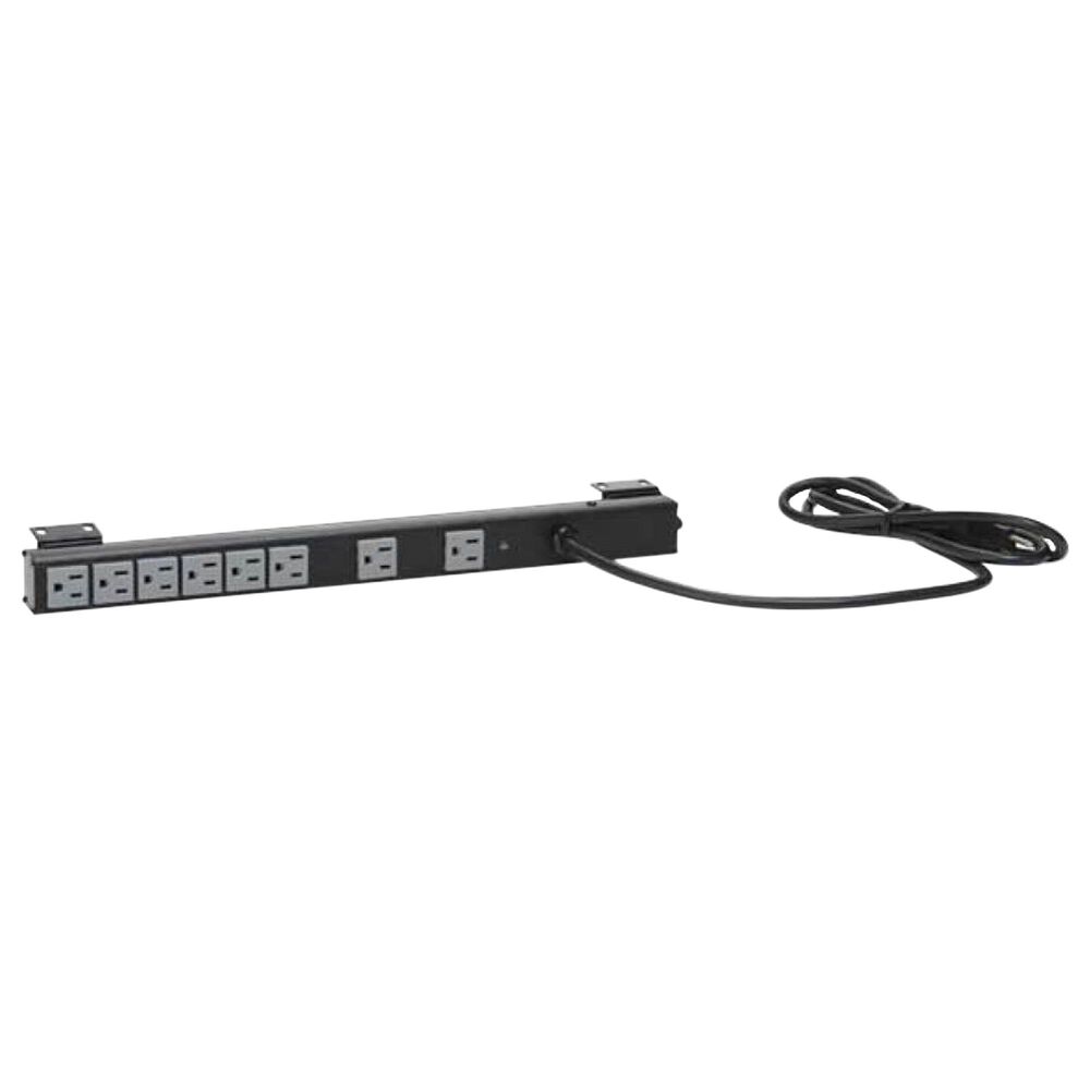 Sanus 8-Outlet Vertical Power Strip and Surge Protector in Black, , large
