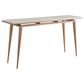 Lexington Home Brands Bulgari Console Table in Beige and Rose Gold, , large