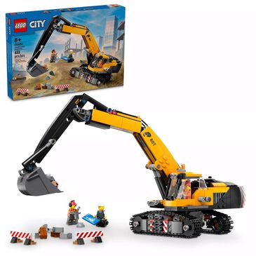 LEGO City Yellow Construction Excavator, , large