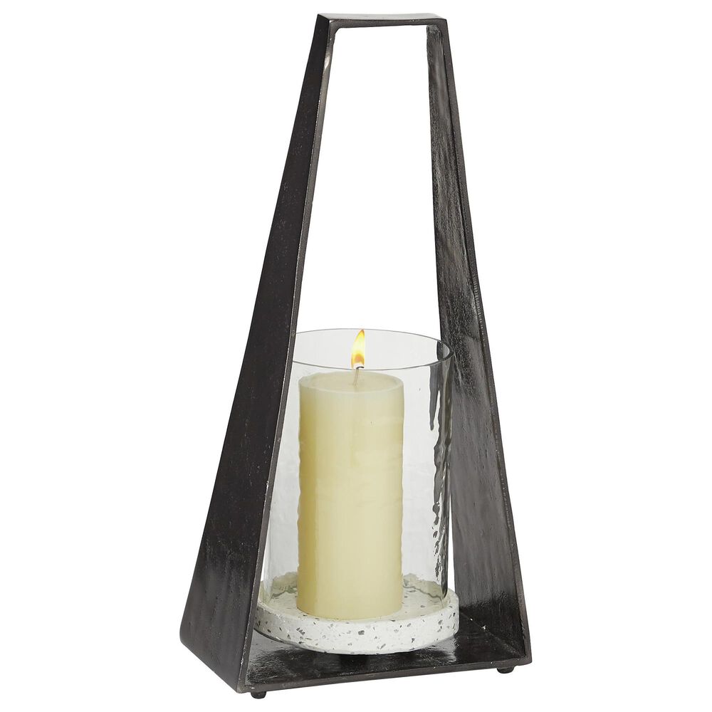 Maple and Jade 8" x 18" Lantern in Black, , large