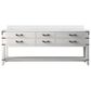 Lexora Home Norwalk 84" Double Bathroom Vanity in White Oak with White Quartz Top and Rectangular Sinks, , large