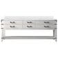 Lexora Home Norwalk 84" Double Bathroom Vanity in White Oak with White Quartz Top and Rectangular Sinks, , large