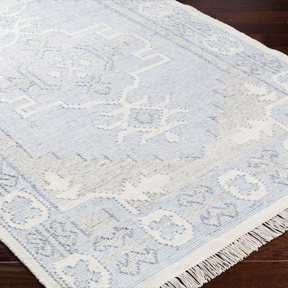Surya Bursa 5&#39; x 7&#39;6&quot; Light Blue, Cream, Gray and Black Area Rug, , large