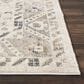 Nourison Fusion FSS11 5"4" x 7"4" Cream and Grey Area Rug, , large