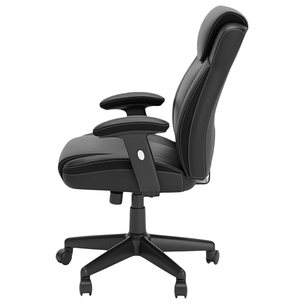 Ashley Corbindale Swivel Desk Chair in Black, , large