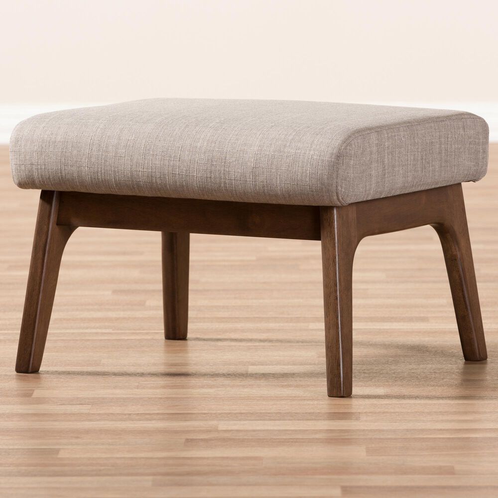 Baxton Studio Bianca Ottoman in Light Grey, , large