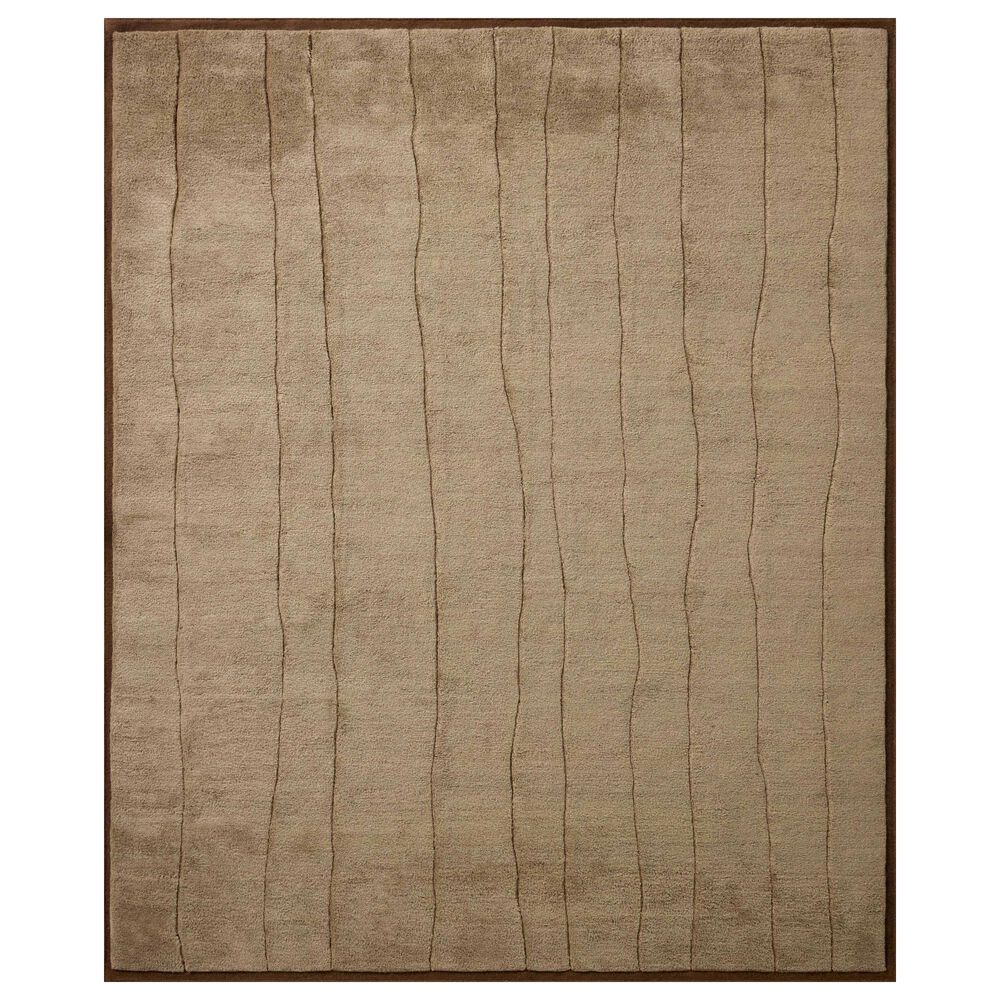 Loloi Bracken Bark and Taupe 7"9" x 9"9" Area Rug, , large