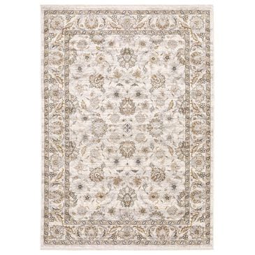 Oriental Weavers Maharaja Nepal 70W 7"10" x 10"10" Ivory and Grey Area Rug, , large