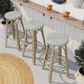 Furniture of America Eldridge 26" Patio Bar Stool in Natural and Blue (Set of 2), , large