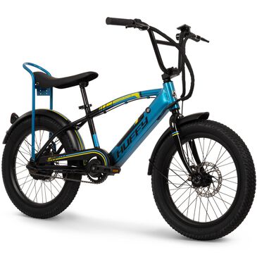 Huffy 20" Ethunder Road 250W Class 2 E-Bike in Black Mirror and Teal Split, , large