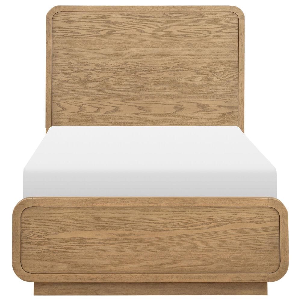 St Claire Home Margot and Theo 4 Piece Twin Platform Panel Set in Desert Oak, , large