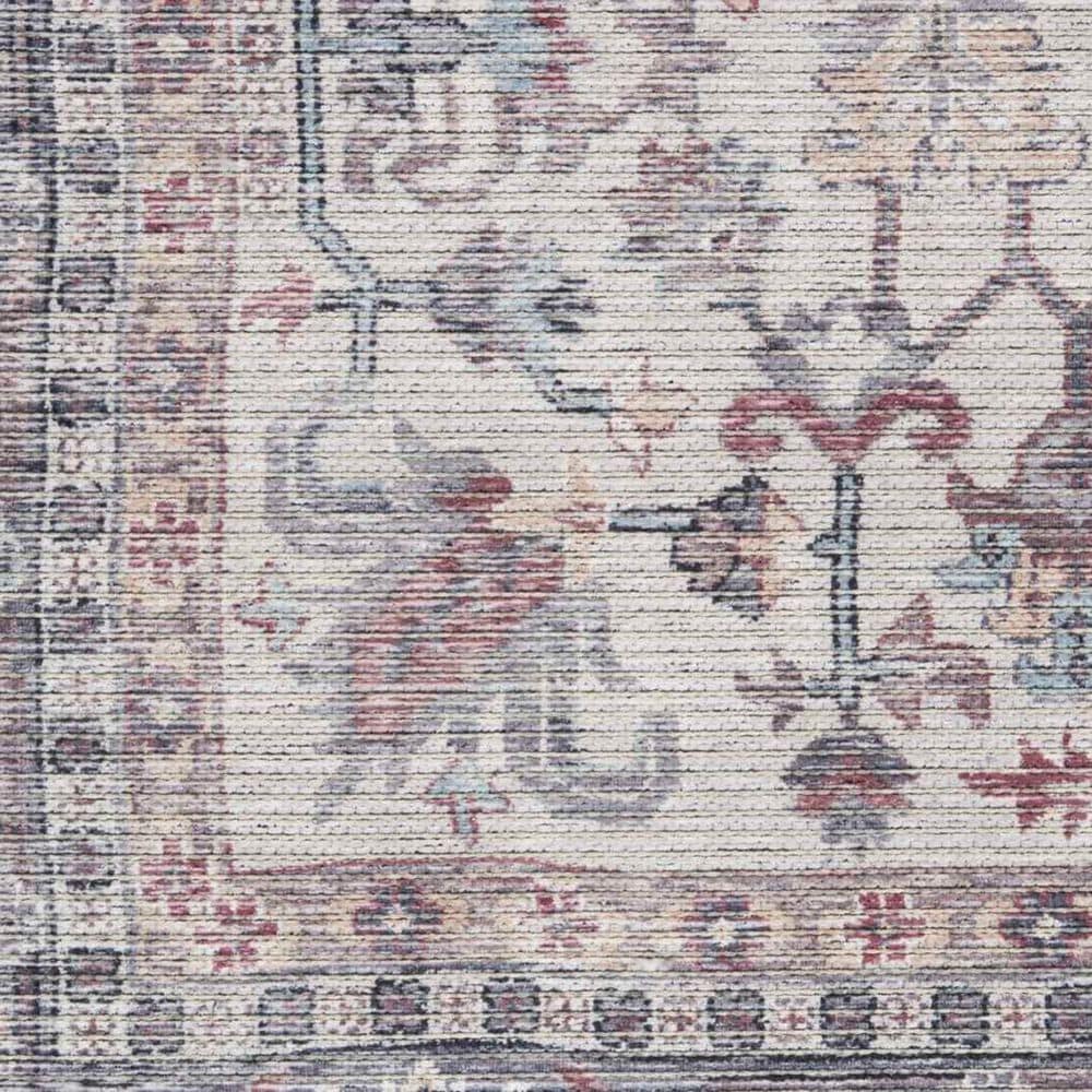 57 Grand by Nicole Curtis Series 1 Soft Grey and Ivory 4&#39; x 6&#39; Area Rug, , large