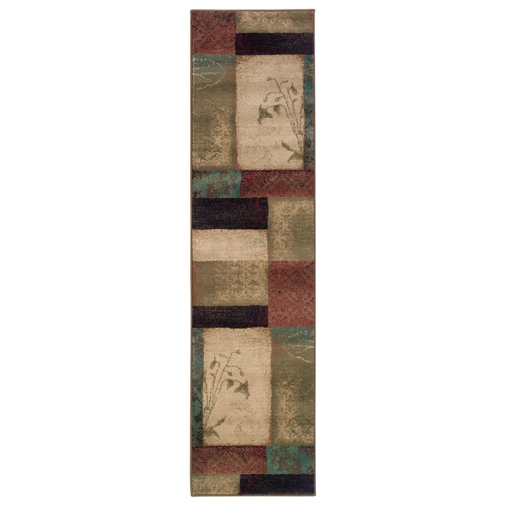 Oriental Weavers Hudson 40A 1&#39;10&quot; x 7&#39;6&quot; Multi-Color Runner, , large