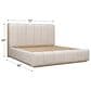 Urban Home Gardenia Queen Upholstered Bed in Chai, , large