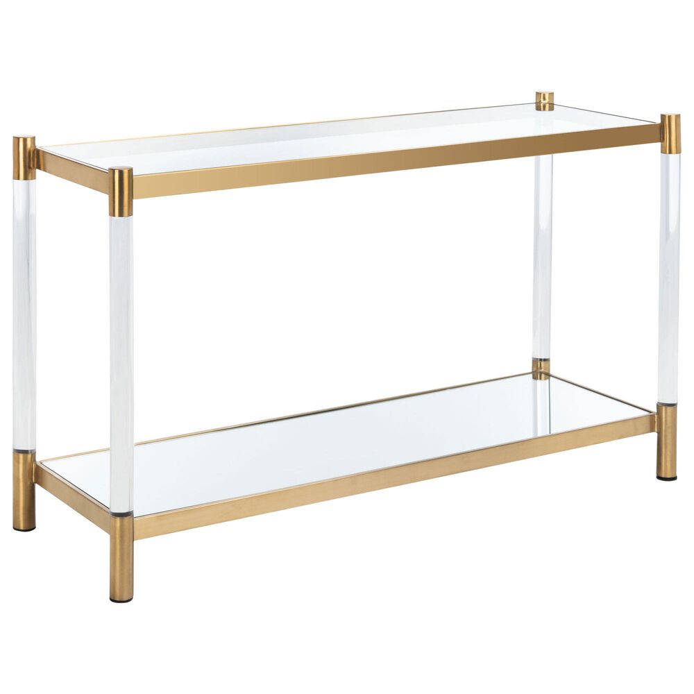 Safavieh Petra Console Table in Brass, , large