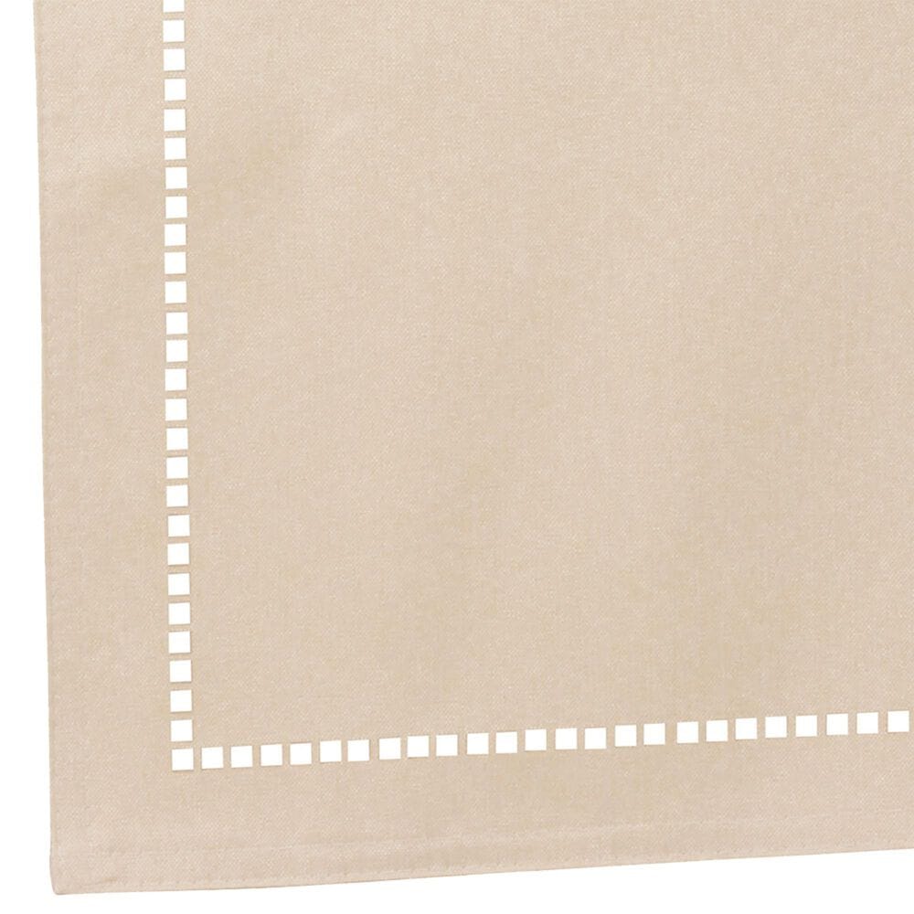 Saro 13" x 19" Laser-Cut Hemstitch Placemat in Ivory, , large