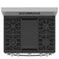 GE Profile 5.6 Cu. Ft. Smart Free-Standing Gas Range and 2.1 Cu. Ft. Over-the-Range Sensor Microwave Oven in Fingerprint Resistant Stainless Steel, , large