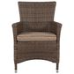 Global Note Collections Bella Steel Woven Dining Chair, , large