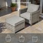 HOMLUX 6-Piece Outdoor Conversation Set in Dark Gray, , large