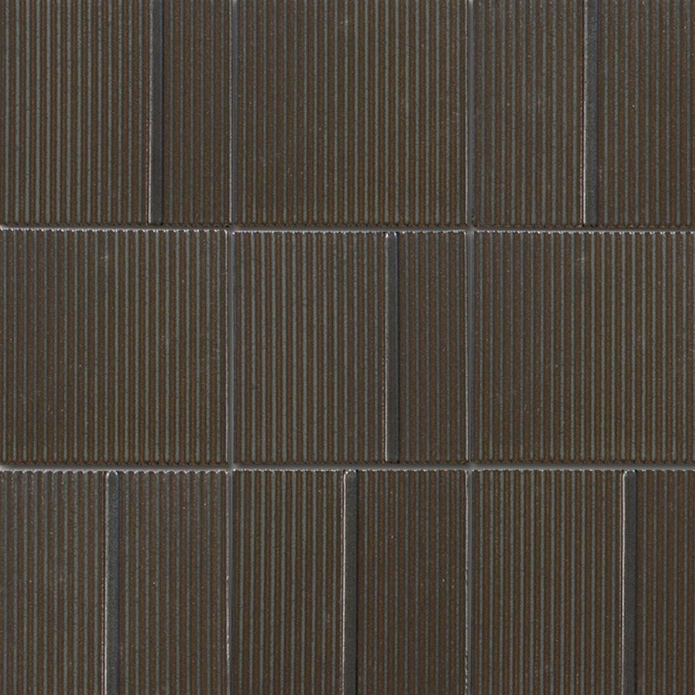 Emser Kanji Yuni 4" x 4" Square on 12" x 16" Glossy Porcelain Mosaic Sheet, , large